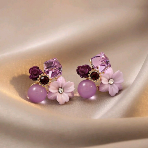  Violet Garden Bloom Earrings